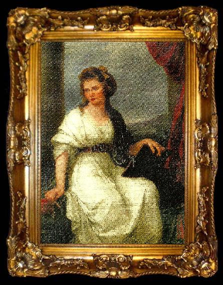 framed  Angelica Kauffmann sjalvportratt, ta009-2
